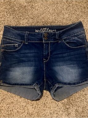 Wallflower Indigo Blue Denim Shorts